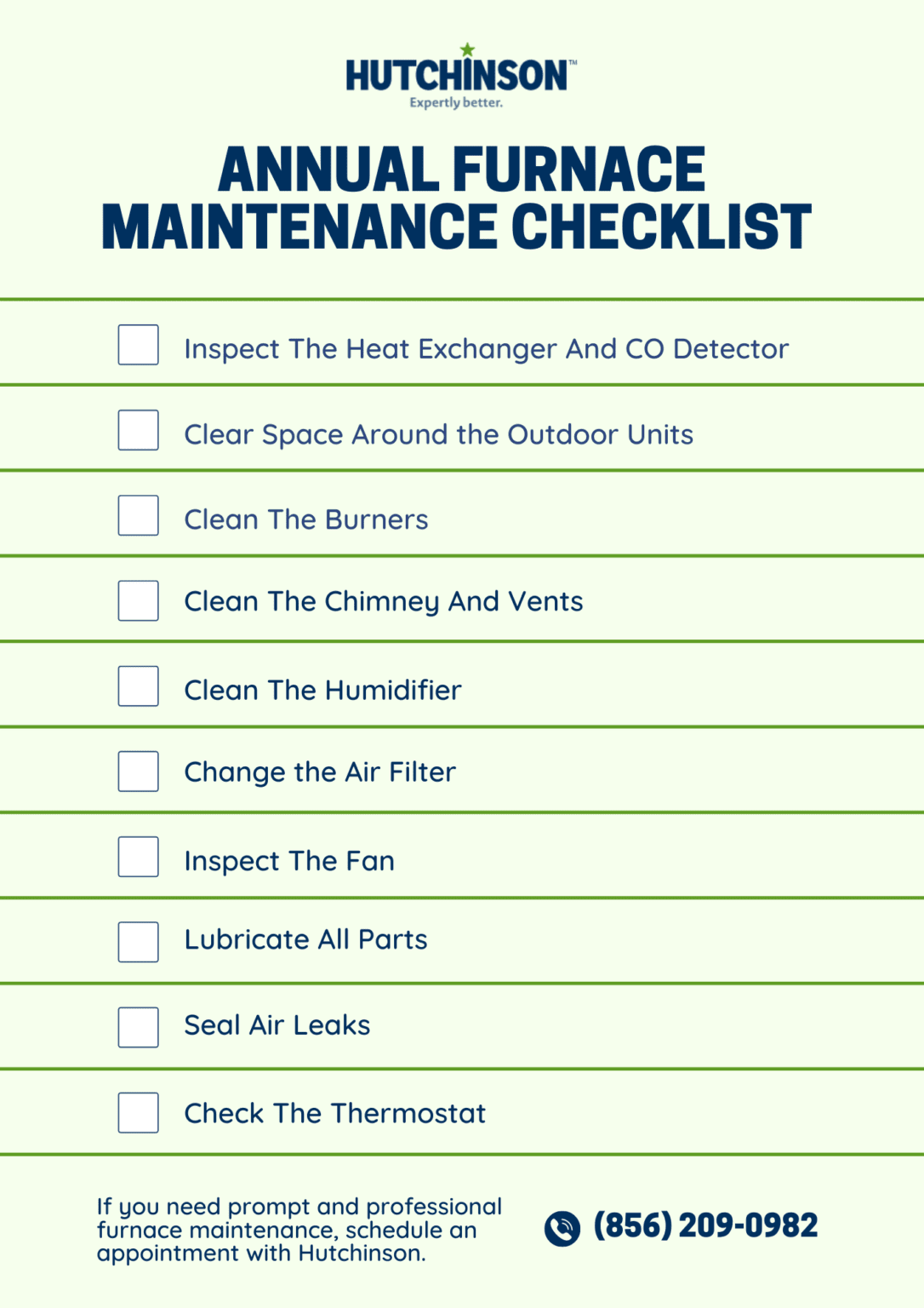 Annual Furnace Maintenance Checklist Easy Steps Updated